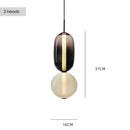 Axyaa Artistic Glass Lollipop Chandelier - Colorful Luxury Ceiling Fixture