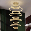 Axyaa Crystal Chandelier: Modern Home Décor Pendant Lighting for Living & Dining Room