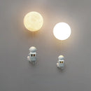 Axyaa Kids Space Planet Astronaut Wall Lamp Glass Ball Modern Bedroom Decor
