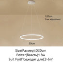 Axyaa Modern LED Pendant Chandelier for Living Room Restaurant Bedroom Lighting