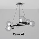 Axyaa Glass Ball LED Pendant Lights - Nordic Minimalist Hanging Lamps