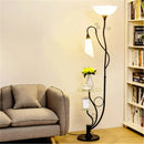 Axyaa Vertical Floor Lamp with Coffee Table: Modern Nordic Design for Bedroom, Living Room