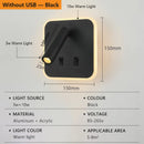 Axyaa Rotatable LED Wall Lamp with USB Charging & Switch - Bedroom Spotlight
