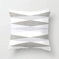 Axyaa Geometric Pillow Covers: Modern Grey Polyester Throw Pillow Cover