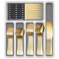 Axyaa Stainless Steel 48-Piece Tableware Set: Knife Fork Spoon Dessert Steak Knive