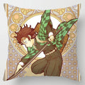 Axyaa Demon Slayer Kimetsu No Yaiba Pillowcase - Kamado Tanjirou Tomioka Giyuu Decor