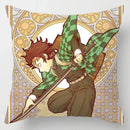 Axyaa Demon Slayer Kimetsu No Yaiba Pillowcase - Kamado Tanjirou Tomioka Giyuu Decor