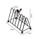 Axya Metal Birdie Bookshelf Dish Organizer for Home Storage & Decoration