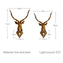 Axyaa Deer Antlers LED Wall Light: Modern Retro Bedroom Living Room Sconce