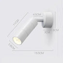 Axyaa Rotating LED Wall Lamp: Small Spotlight for Home Decors & Bedside, Nordic Design