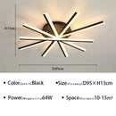 Axyaa Fan-shaped LED Ceiling Light for Modern Home Decor & Lighting Fixtures