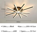 Axyaa LED Fan-shaped Ceiling Light for Modern Home Decor and Lighting Fixtures