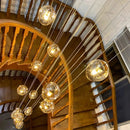 Axyaa Luxury Crystal Chandelier for Living Room and Bedroom Lighting