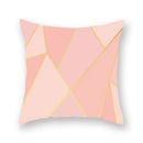 Axyaa Pink Bling Dots Geometric Throw Pillow Cover