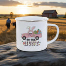 Axyaa Cute Rabbit Enamel Mug for Charming Breakfasts and Outdoor Adventure