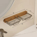 Wall-Mounted Black Walnut Soap Rack for Axyaa Household Soap Box