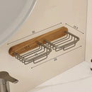 Wall-Mounted Black Walnut Soap Rack for Axyaa Household Soap Box