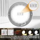 Axyaa Ultra-thin LED Round Ceiling Light, CCT Button Dimming, 3 Colors for Kitchen, Bedroom & Bathroom