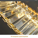 Axyaa Gold Ring Crystal LED Ceiling Light for Bedroom Living Room Hallway