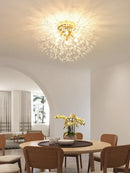 Axyaa Dandelion Crystal Pendant Lamp - Modern & Simple Ceiling Light for Room Decoration
