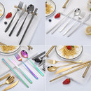 Axyaa Stainless Steel Cutlery Set - Nordic Style Tableware Kitchen Utensil