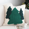 Axyaa Christmas Grove Square Pillow - Holiday Decoration for Living Room