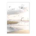 Axyaa Beige Dandelion Starfish Wall Art Print for Nordic Living Room Decor
