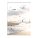 Axyaa Beige Dandelion Starfish Wall Art Print for Nordic Living Room Decor