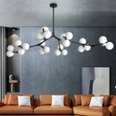 Axyaa Glass Ball Chandelier Ceiling Pendant Light for Home Decor, Living & Dining Room Lighting