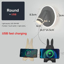 Axyaa USB Interface Dimmable LED Wall Lamp With Switches, Modern Metal Body & Acrylic Lampshade