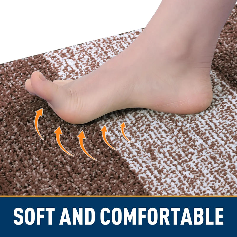 Axyaa Furry Dog Door Mat for Muddy Paws: Non-Slip Indoor Entryway Doormat