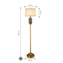 Axyaa Ceramic Floor Lamp: European Retro Table Lamp for Living Room, Bedroom, and Home Decoration