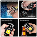 Axyaa Rechargeable Mini COB Work Light Keychain Flashlight - Portable Toolbox Outdoor Light