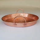 Axya Copper Wedding Plate with Ears for Seafood Dinner & Hotpot Tray