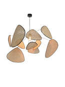 Axyaa Rattan Chandelier: French Design Market Indoor Lighting Solution