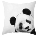 Axyaa Cute Cat Dog Pillowcase 45*45cm Bedroom Sofa Decor White Black Animal Pillowcase
