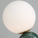 Axyaa Nordic Marble Glass Table Lamp for Living Room, Bedroom, and Study