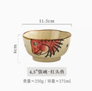 Axyaa Ceramic Rice Seasoning Soup Bowl Small Household Tableware