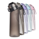 Axyaa 650ml Flavored Water Bottle: Sports Alr Up Drinking Cup with Fruit Fragrance Pods