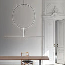 Axyaa Geometric LED Pendant Lighting for Minimalist Kitchen Island