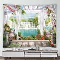 Tropical Ocean Hawaiian Landscape Tapestry for Axyaa Home Decor