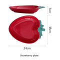 Axyaa Fruit Series Hand-painted Ceramic Tableware: Strawberry Lemon Pineapple Dish Bowl