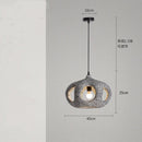Axyaa Wabi Sabi Resin Pendant Lamp Chandelier for Home Decor