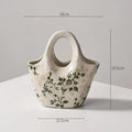 Axyaa Ceramic Vase: French Retro Pastoral Style, High Sense, Creative Ornament