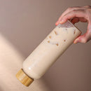 Axyaa Glass Bottle with Stainless Steel & Bamboo Lid