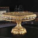 Axyaa Crystal Glass Fruit Tray Home Decor Living Room Coffee Table Ornaments