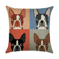 Axyaa Cartoon Dog Linen Pillowcase 45*45cm