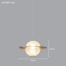 Axyaa Nordic Glass Pendant Light with LED Star Lamp for Home Decor
