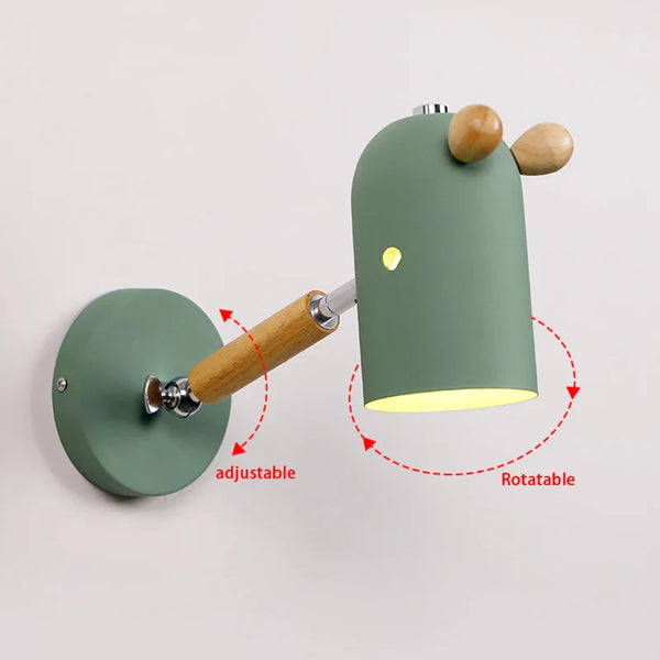 Nordic Macaron LED Wall Lamp for Children's Room Decor by Axya