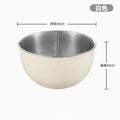 Axyaa Stainless Steel Mixing Bowl with Scale - Kitchen Utensils for Tableware